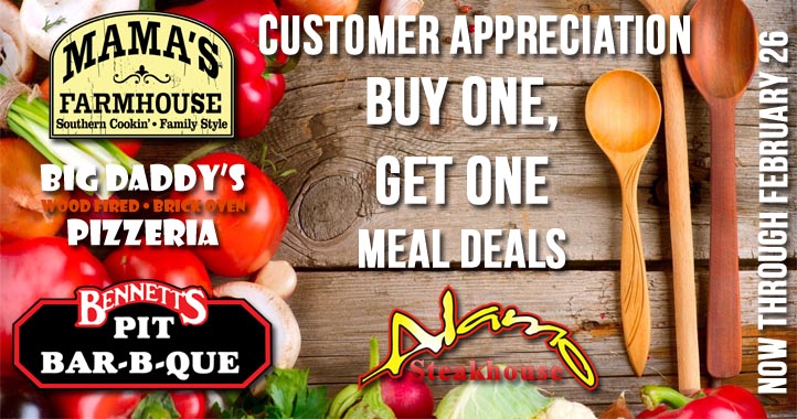 Smoky Mountain Restaurants Buy One Get One Free Buy One Get One Restaurant Specials